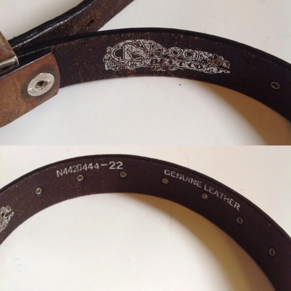 Nocona Kids Western Brown Leather Belt